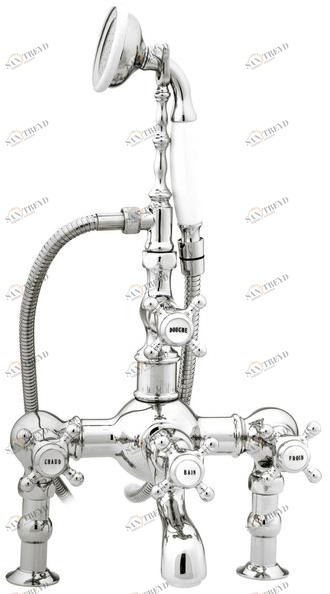 Bronces Mestre Смеситель для ванны с ручным душем на 2 отверстия Retro 035011.000.50