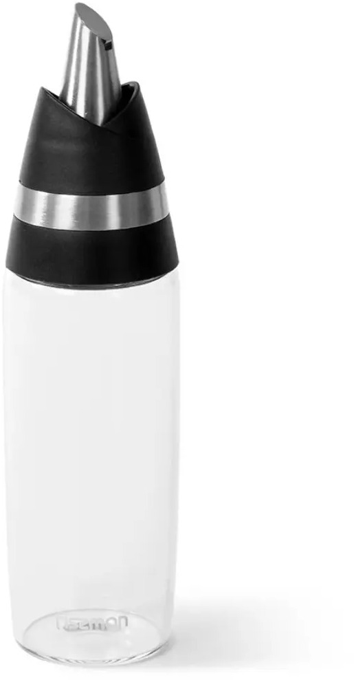 91643110 Буытлка для масла Fissman 0.3 л стекло цвет прозрачный/черный STLM-0869577