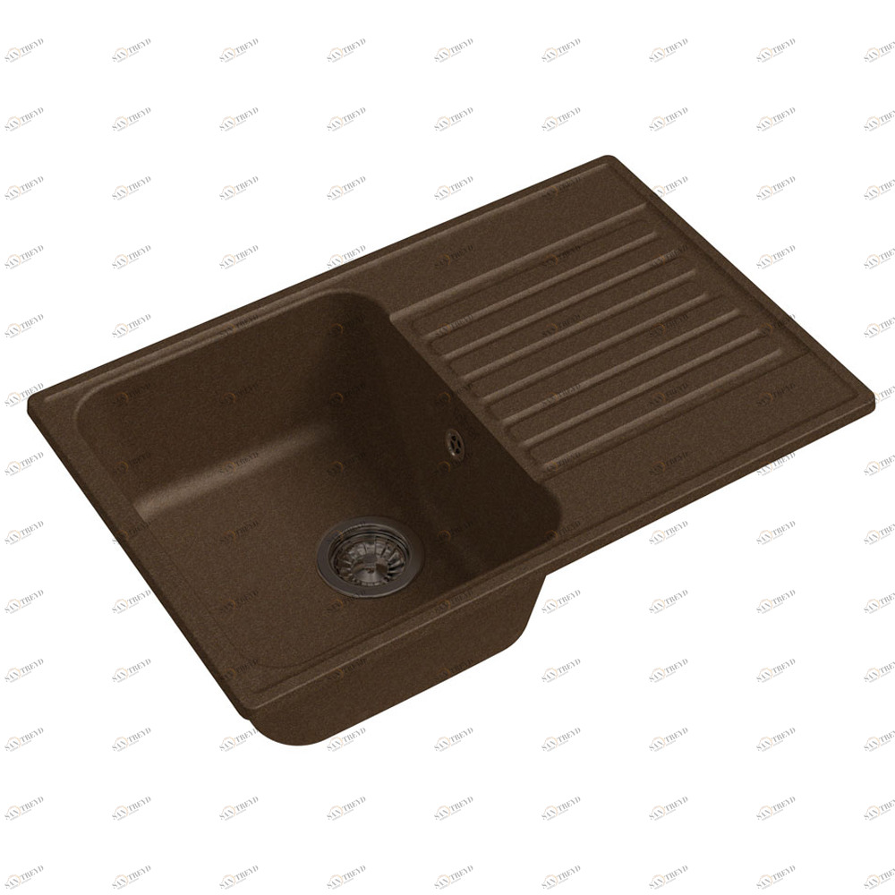 RQ144 шоколад Мойка кухонная прямоугольная Raiber 