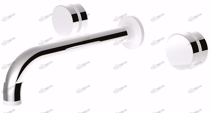 Rubinetteria Giulini Смеситель для умывальника настенный на 3 отверстия Myring Fmr0123