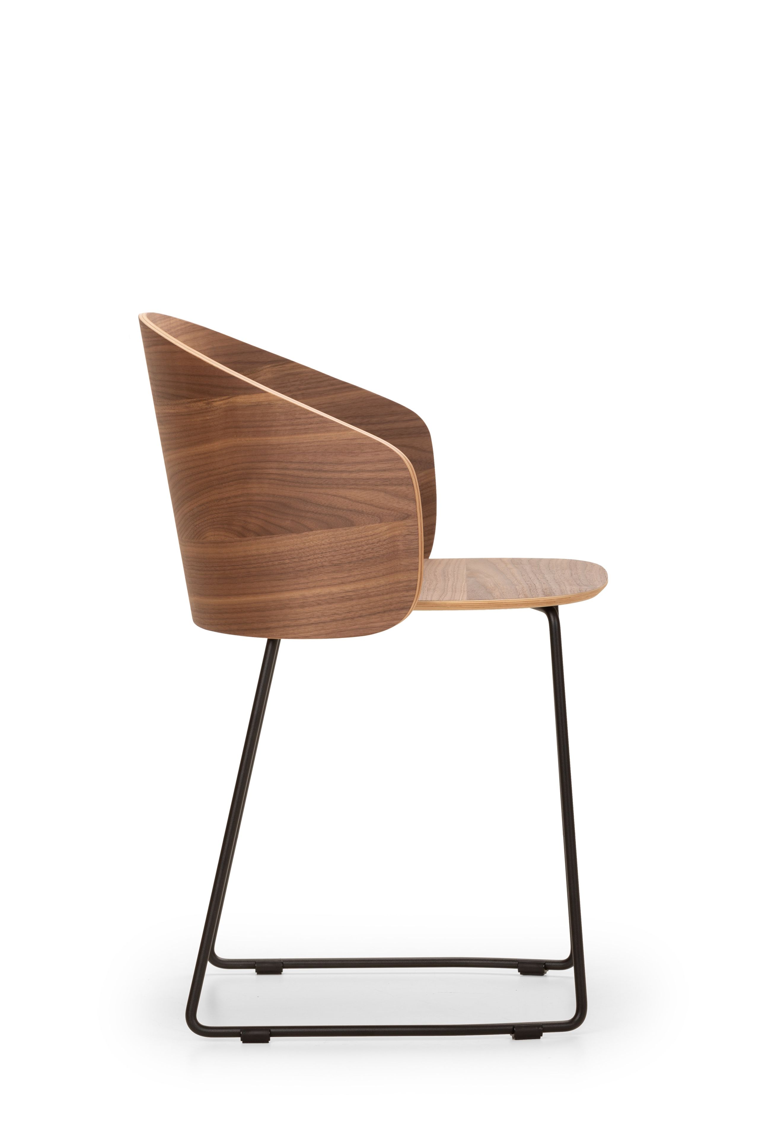 Стальной и деревянный стул с подлокотниками True Design Not Wood ARCH-00135527 - Вид №6