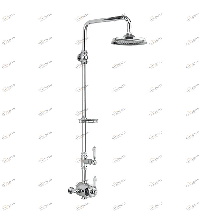 Душевая стойка c внешним термостатом BF2S c душевой насадкой 12'' Stour Burlington BF2S, V60/ARCV60 CHR 