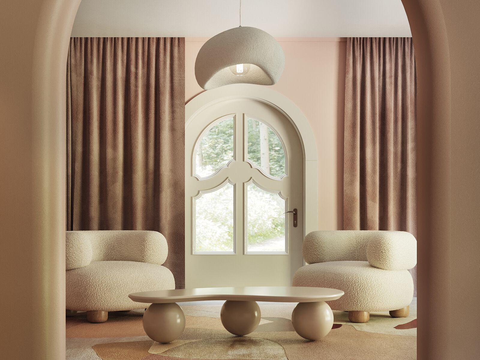 Низкий деревянный журнальный столик ANA ROQUE INTERIORS ARCH-00027506 - Вид №1