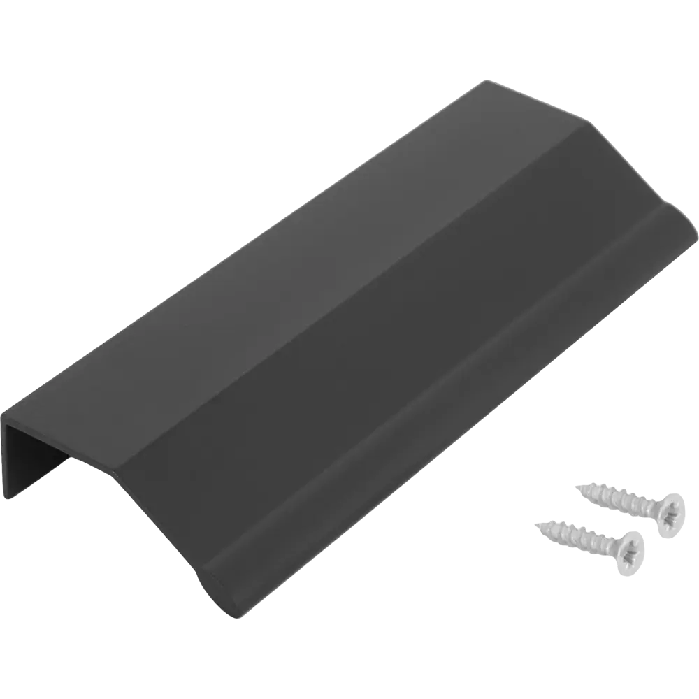 Мебельная ручка-профиль черная 124 мм Jet STLM-2044914 - Вид №2