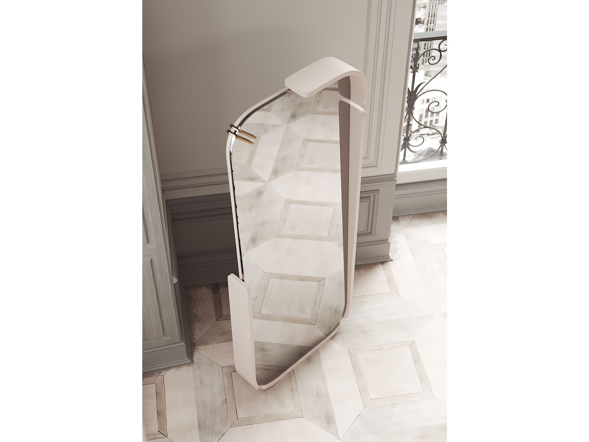 Прямоугольное напольное зеркало PRADDY Natur ARCH-00128854 - Вид №3