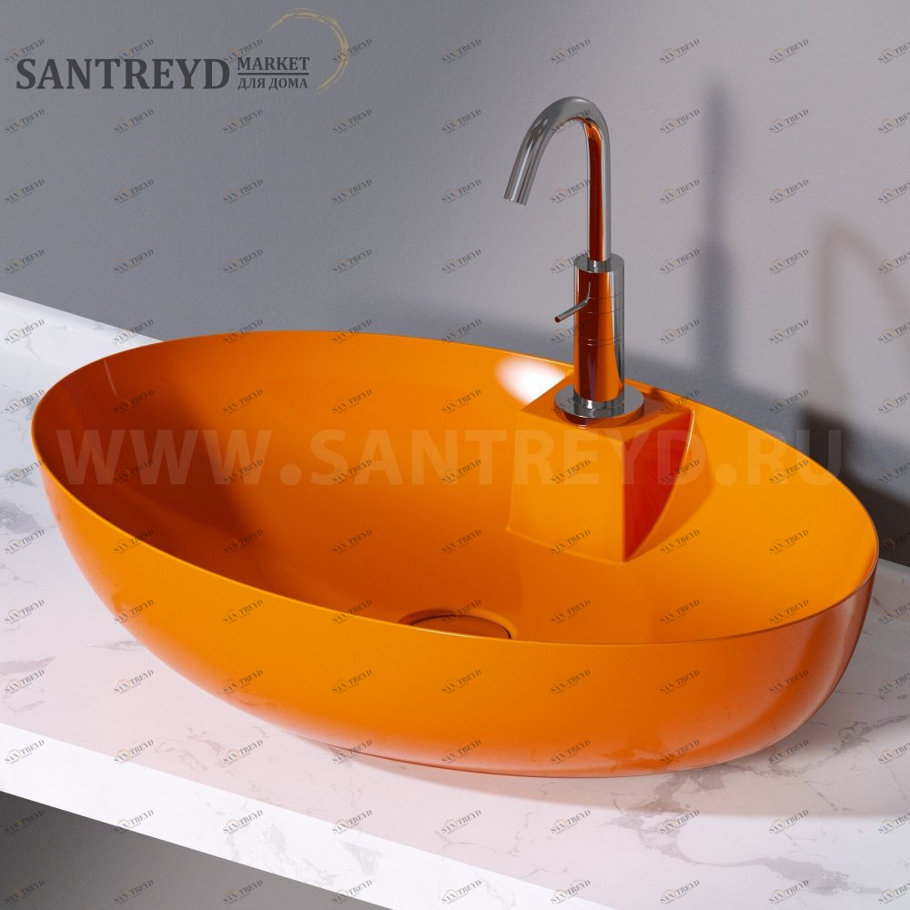 L604114 Накладная раковина на столешницу  овальная A. e T. Italia ELITE AeT ITALIA