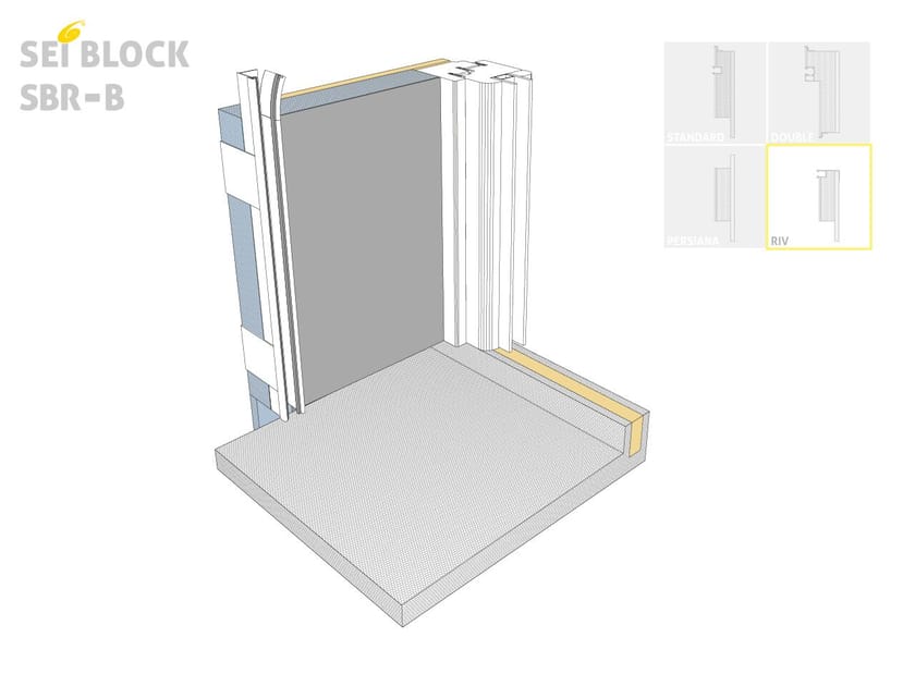 Теплоизоляционное плечо для оконного отсека Sei System SEI BLOCK RIV B ARCH-00088873
