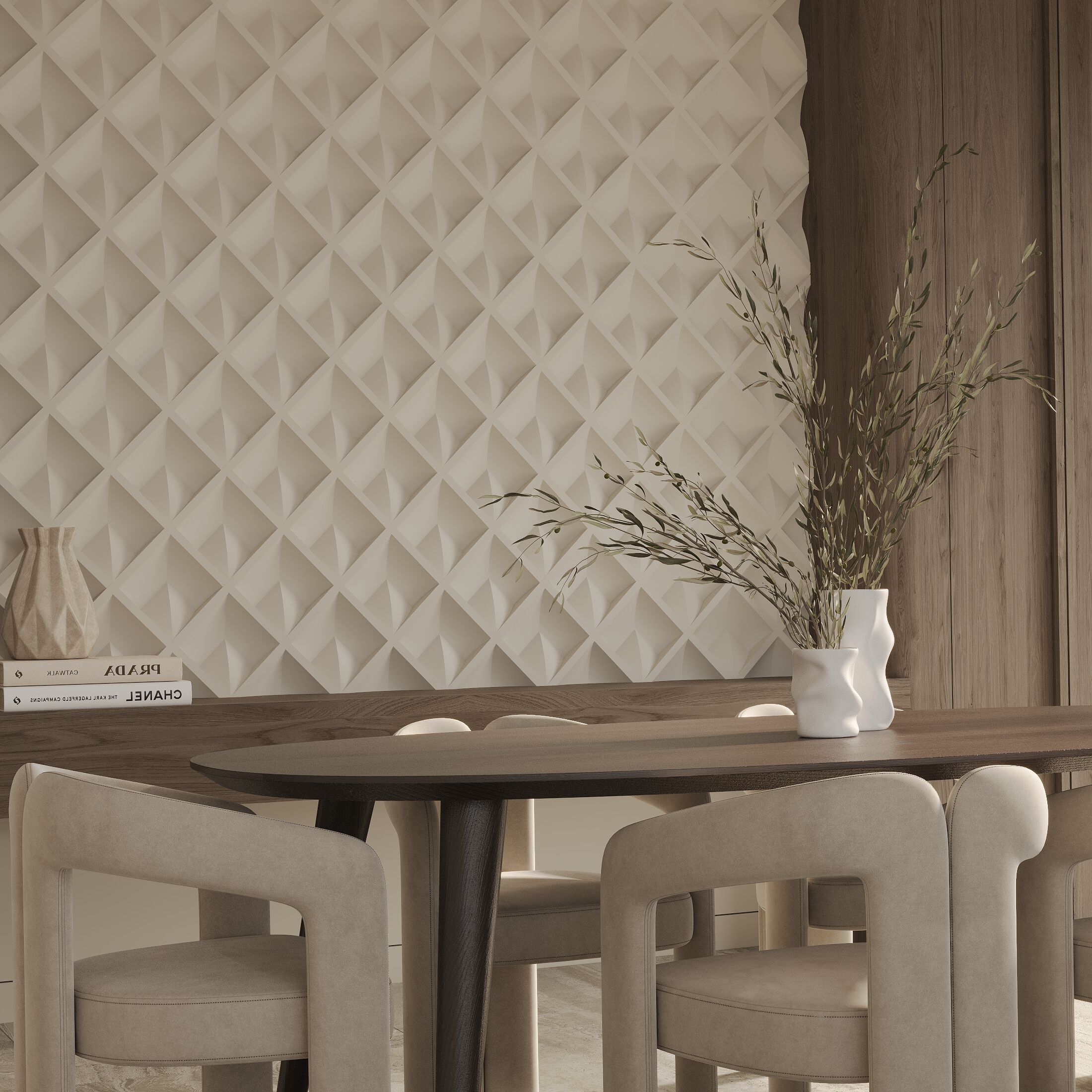 Трехмерное гипсовое покрытие WallDeco дизайн ARCH-00025596 - Вид №1