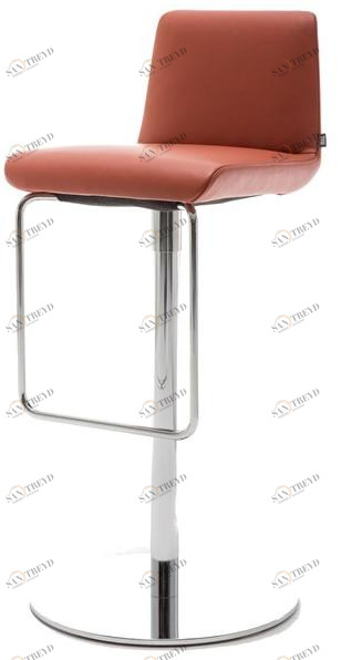 Rolf Benz Высокий кожаный табурет с подставкой для ног sun-id-1504523