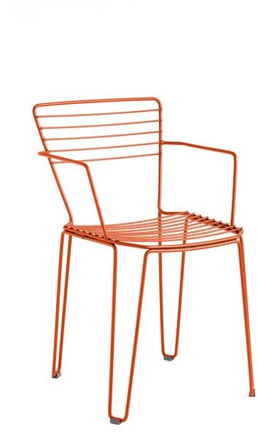 iSimar Садовый стул из оцинкованной стали с подлокотниками Menorca 8035 - Вид №4