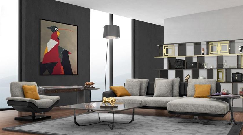 Tonino Lamborghini Casa Вращающееся кресло из ткани sun-id-1461253 - Вид №1