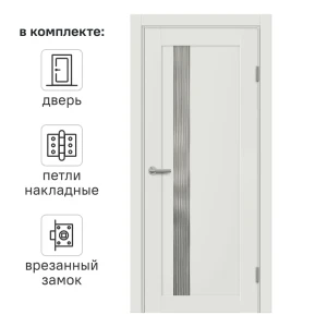 МАРИО РИОЛИ Межкомнатная дверь Сиена В с эффектом замерзшего стекла 89397488