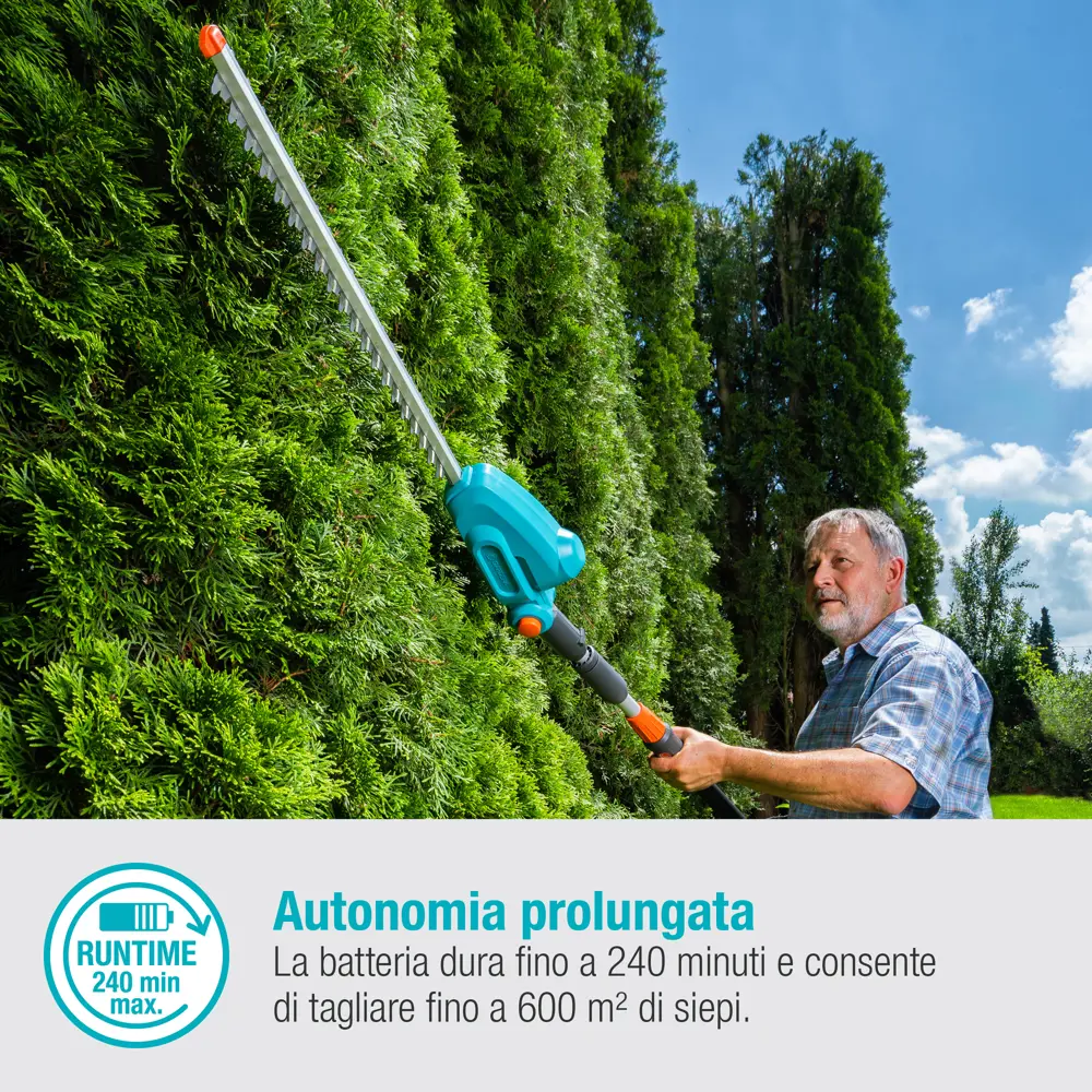 Пила садовая аккумуляторная Gardena THS 42/18V 18 В, телескопическая ручка 82888472 STLM-2183341  - Вид №10