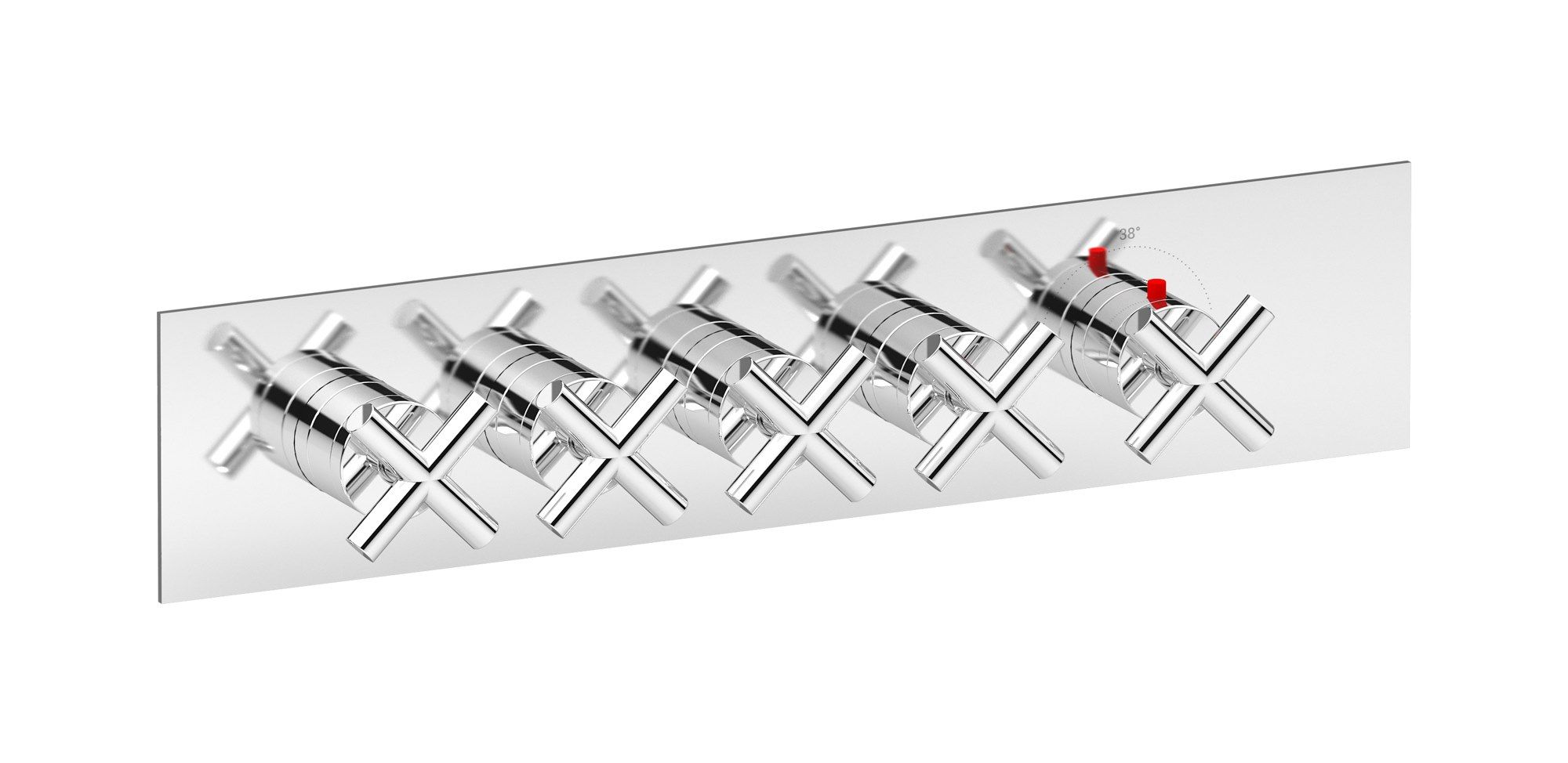 Термостатический смеситель для душа с 5 отверстиями IB Aqua ARCH-00116518 - Вид №2