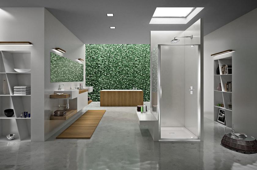 Duka Угловая душевая кабина с вращающейся дверью Quadra – con profili verticali e orizzontali sun-id-1488153 - Вид №1