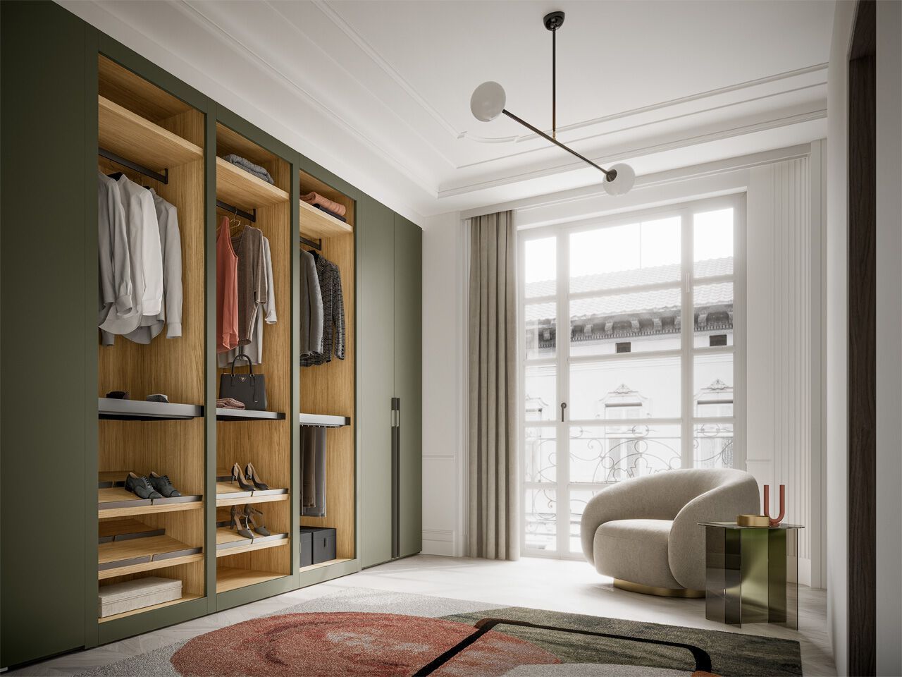 Деревянная секционная гардеробная Santalucia Mobili BOLD ARCH-00148722 - Вид №1