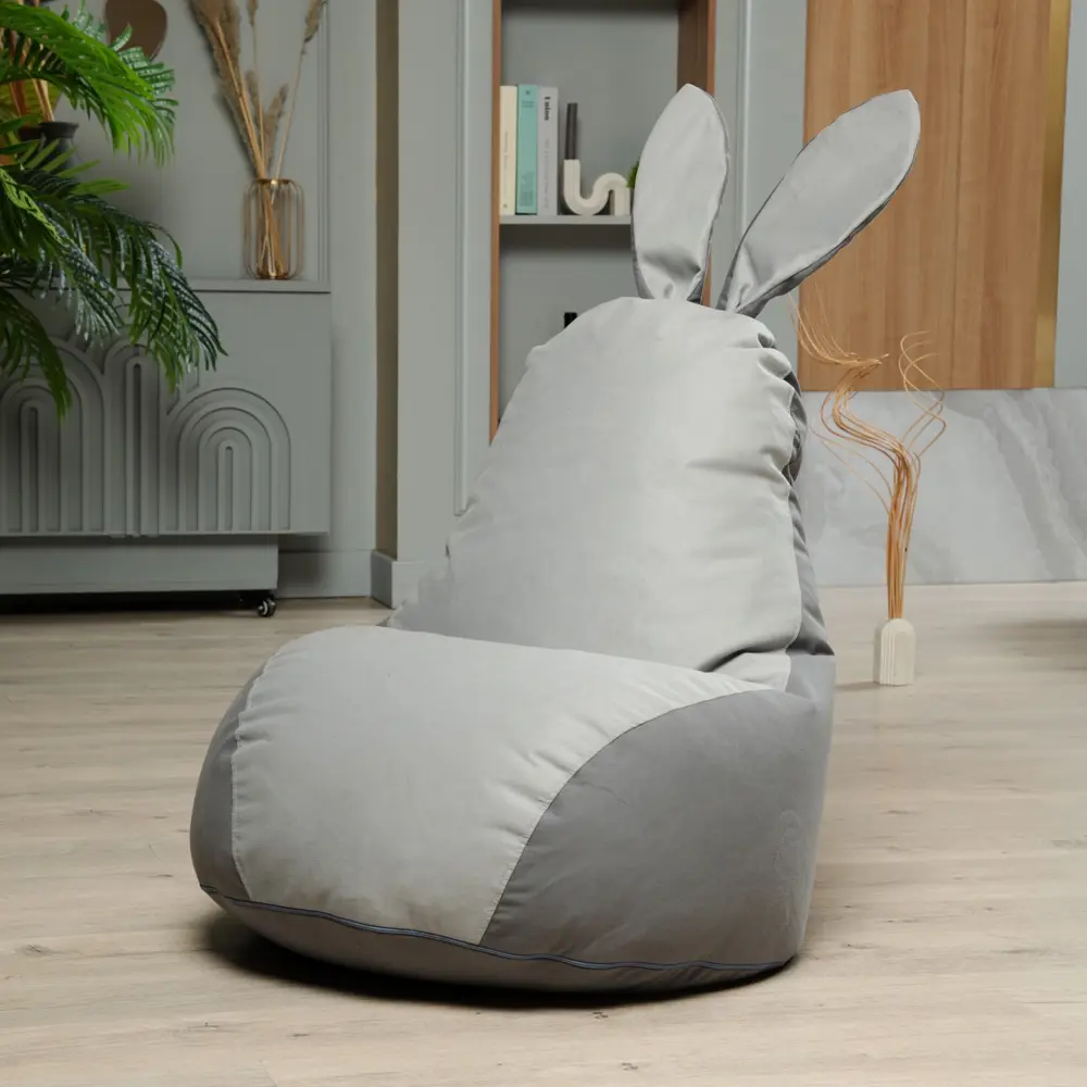 Кресло-мешок Dreambag Зайчик полиэстер 70x70x70 см цвет серый STLM-2206866 - Вид №4