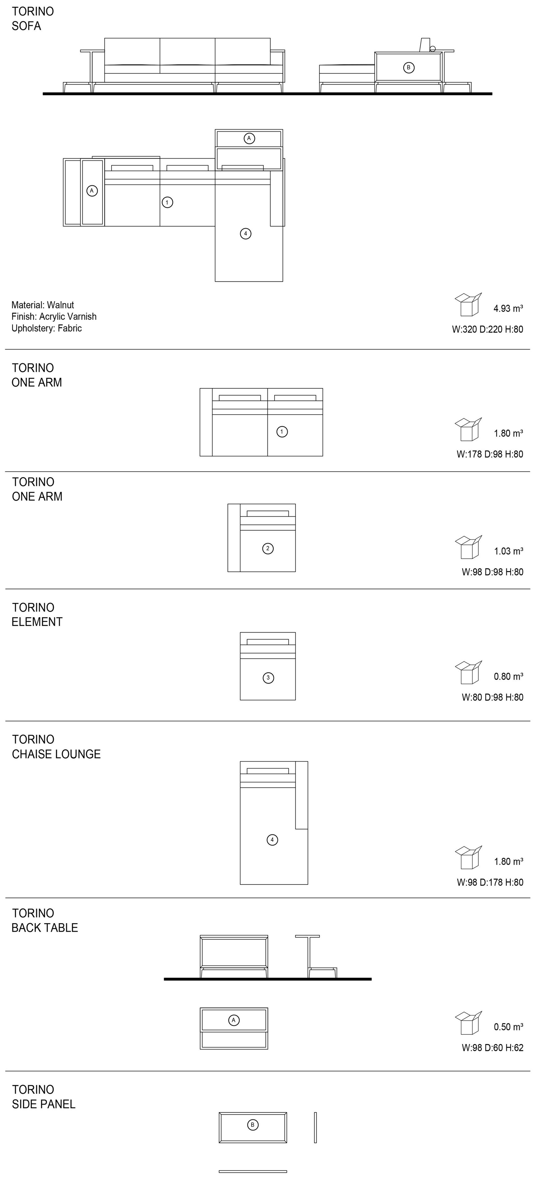 Тканевый диван с полуостровом Mobi TORINO ARCH-00141660 - Вид №2