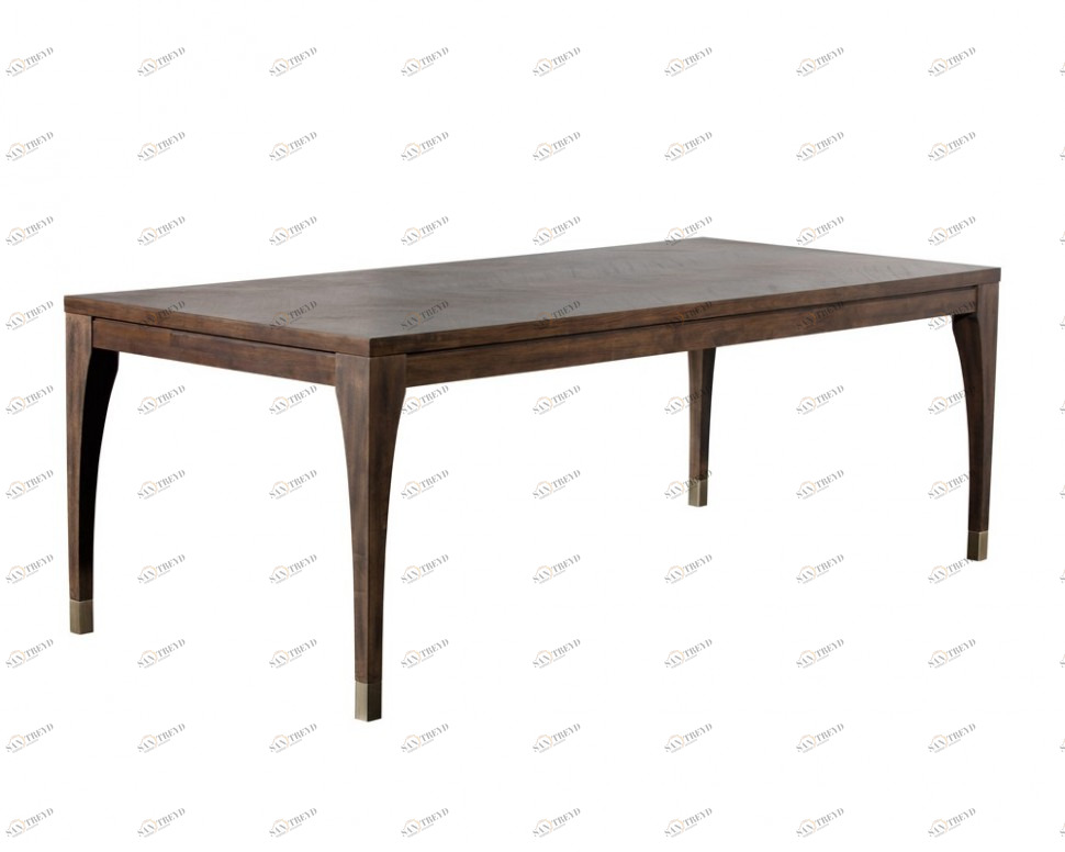 Обеденный стол деревянный прямоугольный 220 см коричневый Irish ICON DESIGNE  178133 Коричневый 