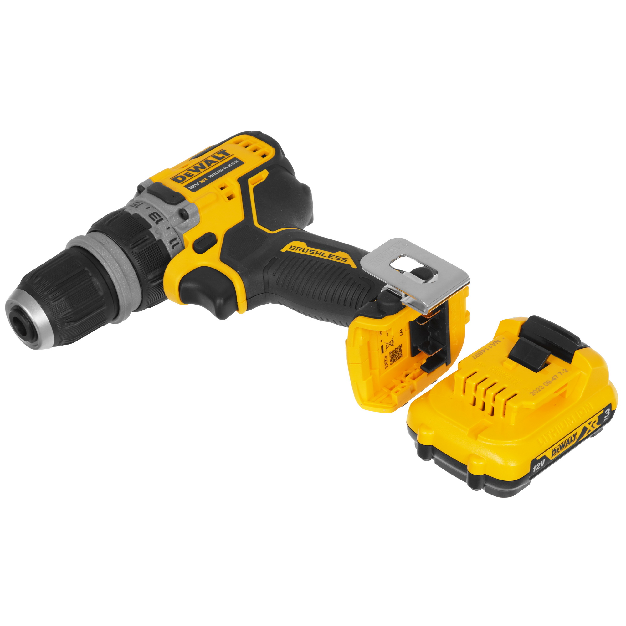 Дрель-шуруповерт DeWalt DCD703L2T-QW XR 10.8/12V 5437861 STDN-0116199 - Вид №5