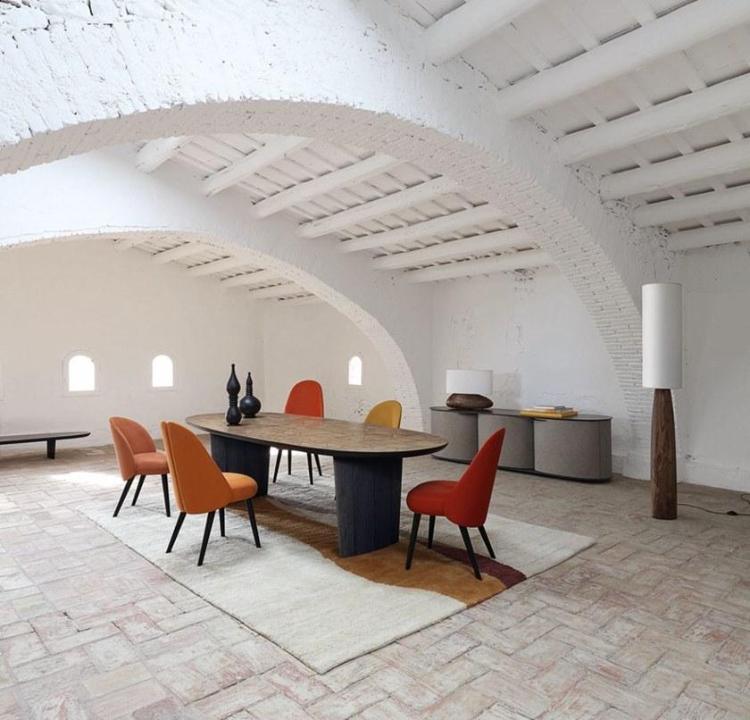 Roche Bobois Стул из ткани с высокой спинкой Nativ sun-id-1385824 - Вид №2