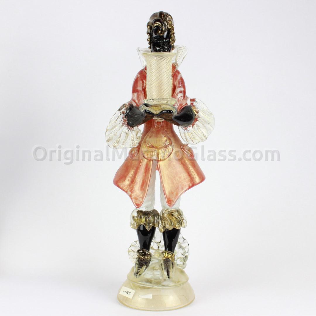 1341 ORIGINALMURANOGLASS Венецианская статуэтка - Мавр в красном - Moro in rosso - муранское стекло 15 см  - Вид №1
