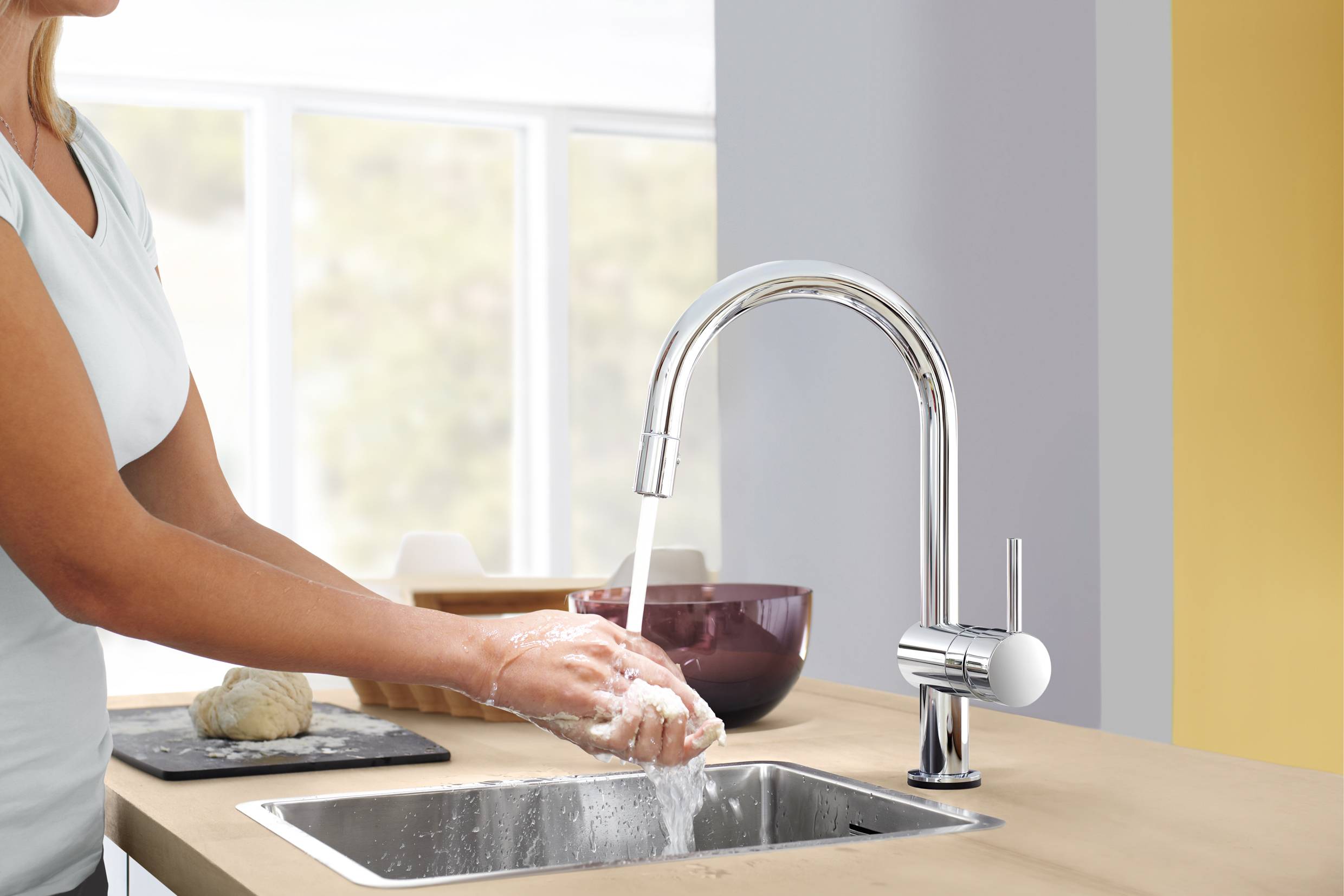 31358000 Смеситель сенсорный для кухни Grohe Minta хром - Вид №3
