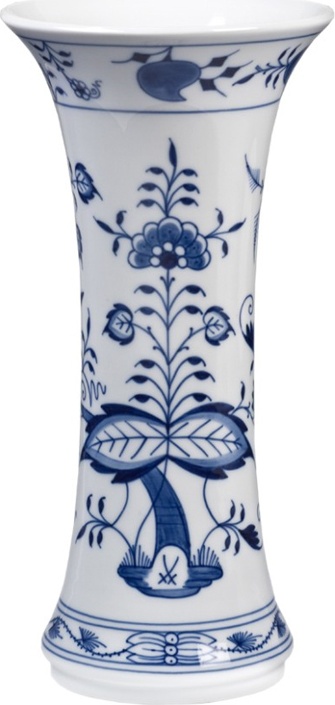 88143 Meissen Ваза 25см "Луковый декор" Фарфор 