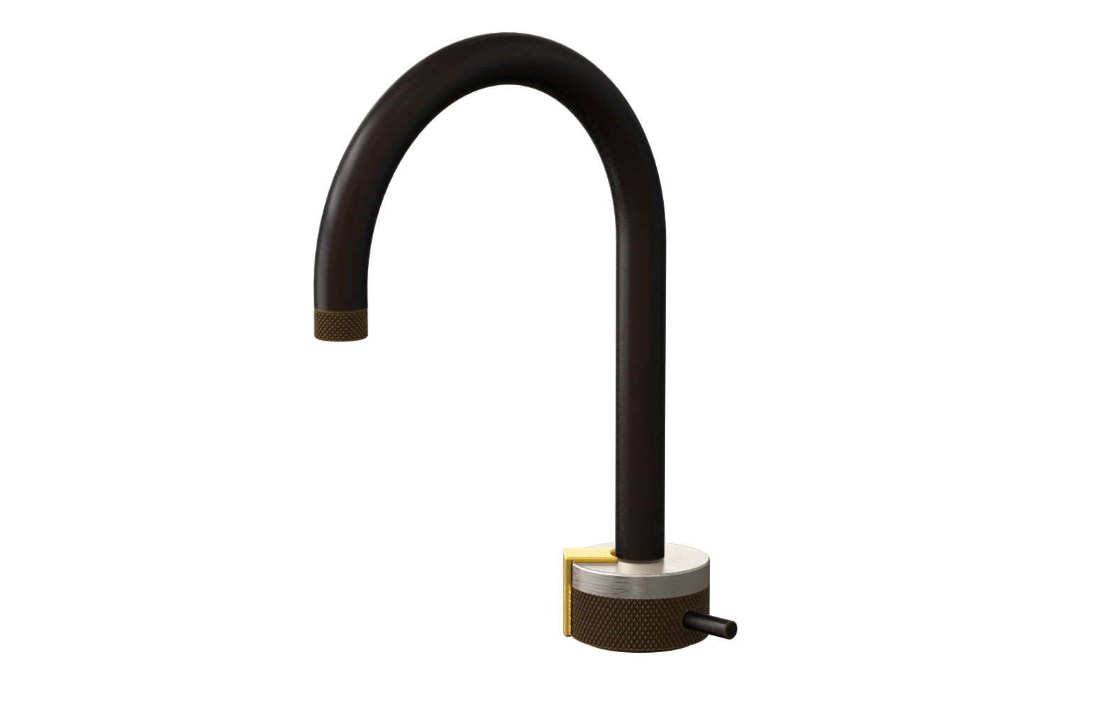 E-11502-R1BNi-L2BAU-OB Однорычажный прогрессивный смеситель для раковины - излив 16см GRAFF MOD+