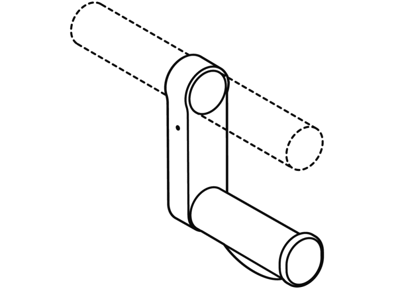 801.50D010 Держатель рулона туалетной бумаги в комплекте Active+ HEWI Stützen  - Вид №2
