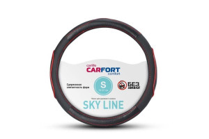 16377393 Оплетка Sky Line красный кант, S 62313 Carfort