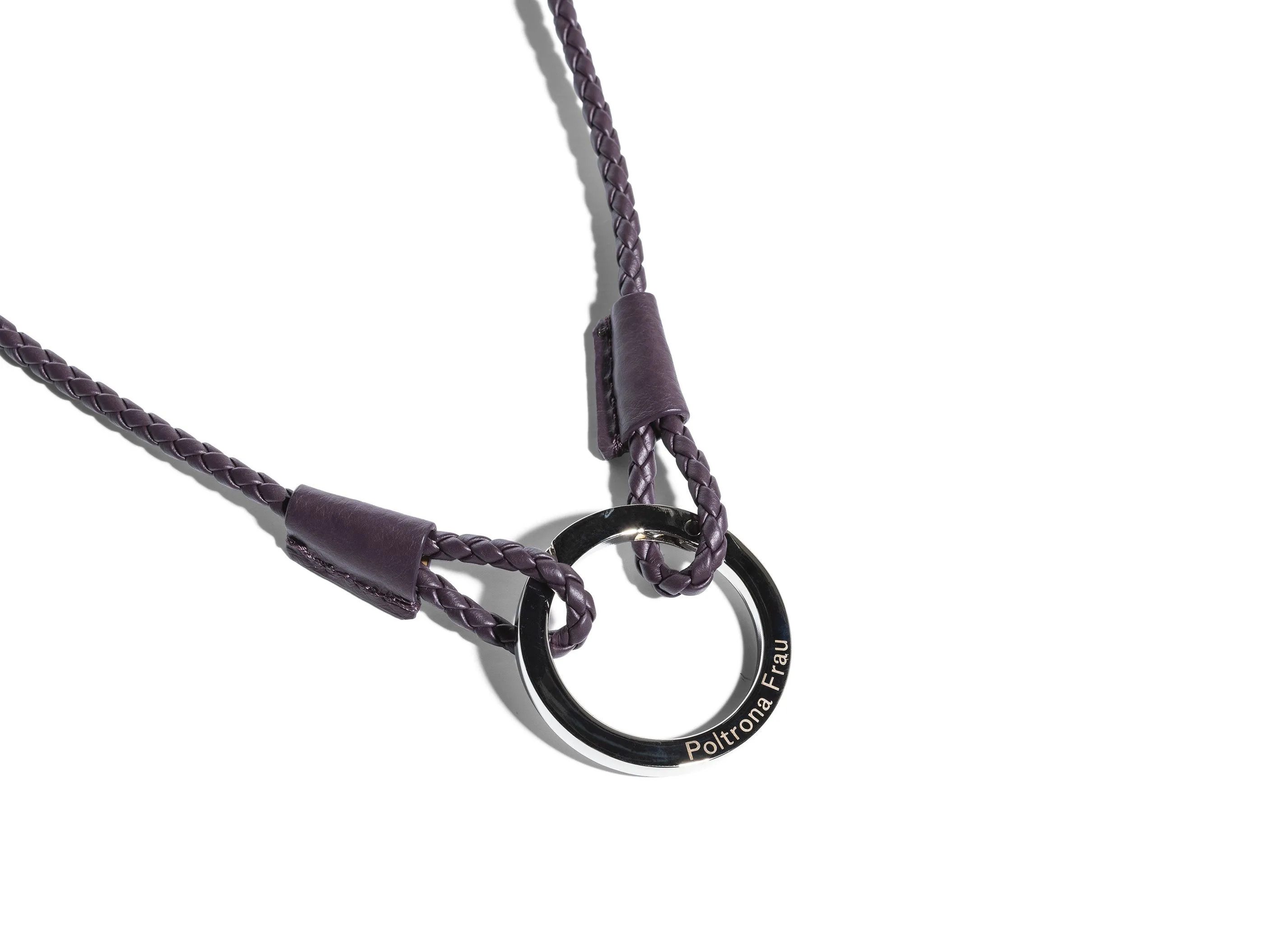 Кожаный и металлический брелок Poltrona Frau PET COLLECTION ARCH-00138364 - Вид №4