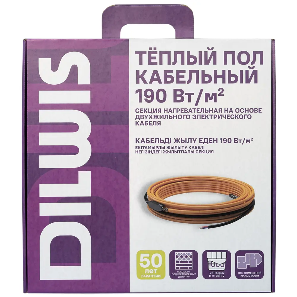 Нагревательный кабель для теплого пола DILWIS 8 м² 1520 Вт 89394477 STLM-1565089 - Вид №1