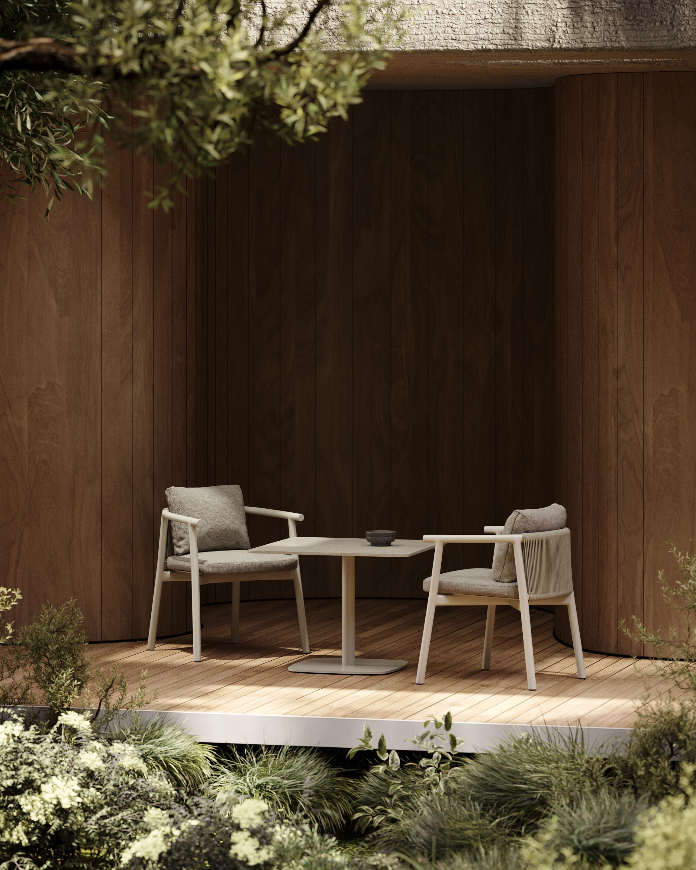 Мягкий садовый стул с подлокотниками Bivaq бальзам ARCH-00048829 - Вид №2