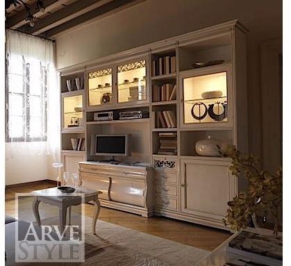 Arvestyle Лакированный книжный шкаф с подставкой под телевизор Fenice sun-id-1405847 - Вид №1