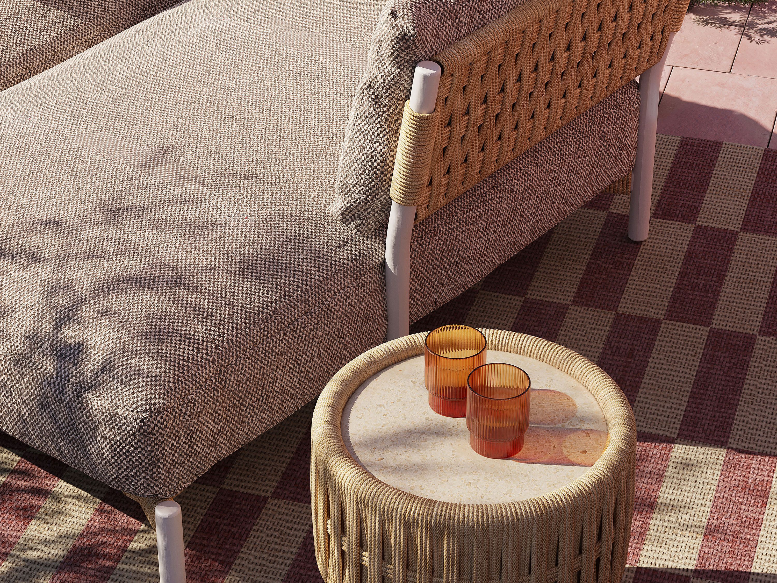 2-местный тканевый садовый диван Andreu World Brezal ARCH-00029985 - Вид №7