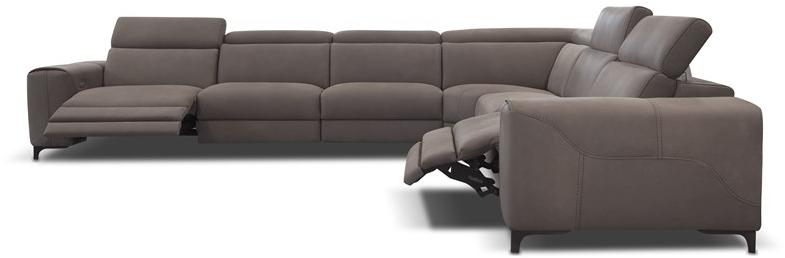 Rossini Sofas Угловой диван в коже с электроприводом sun-id-1506828 - Вид №6