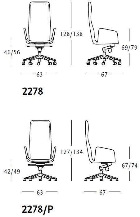Zanotta Поворотное кресло с откидной спинкой sun-id-1500948 - Вид №2
