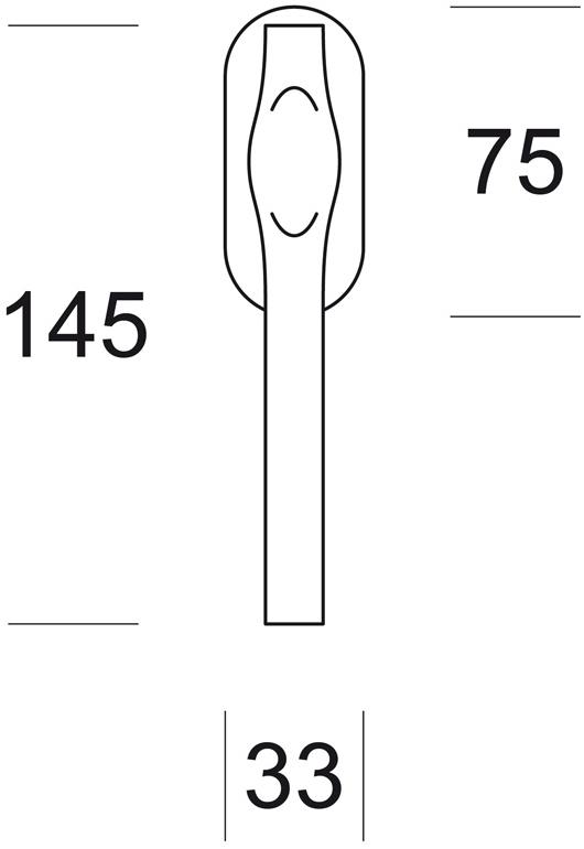 Ento Оконная ручка из латуни dk Trace 6232 - Вид №1
