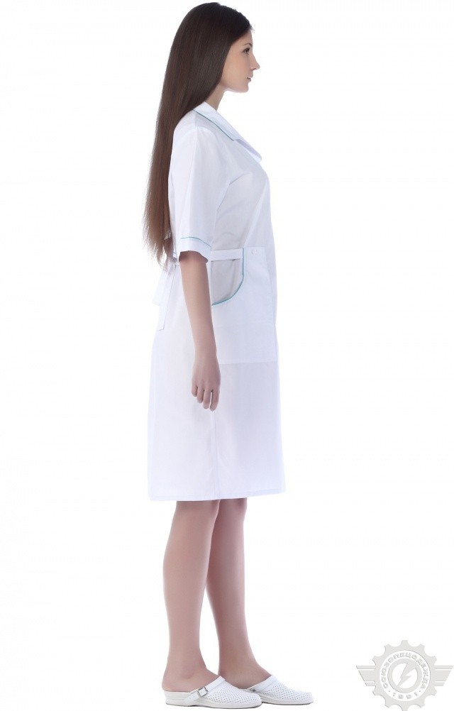 63618 Халат "Оксана"  Медицинская одежда  размер 52/158-164 Спецодежда  - Вид №10