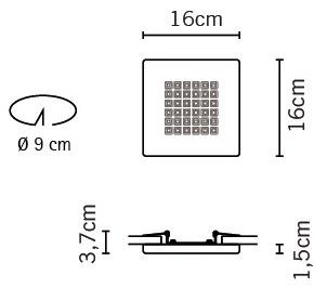 Fabbian Бра / потолочный светильник из поликарбоната sun-id-1510768 - Вид №2