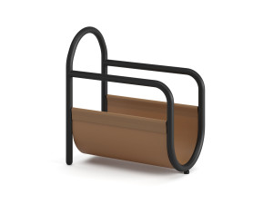 Держатель для журналов из кожи и металла