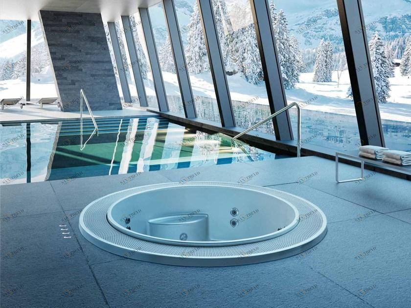 Glass1989 Круглый пейзажный бассейн с гидромассажем Home & spa rituals sun-id-1428001