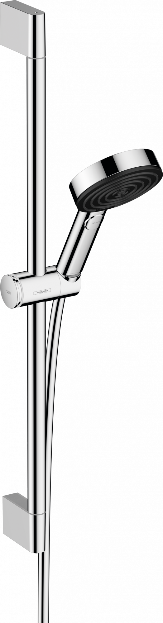 24161000 Pulsify Select S Душевой набор 105 3jet Relaxation EcoSmart со штангой 65 см Hansgrohe 