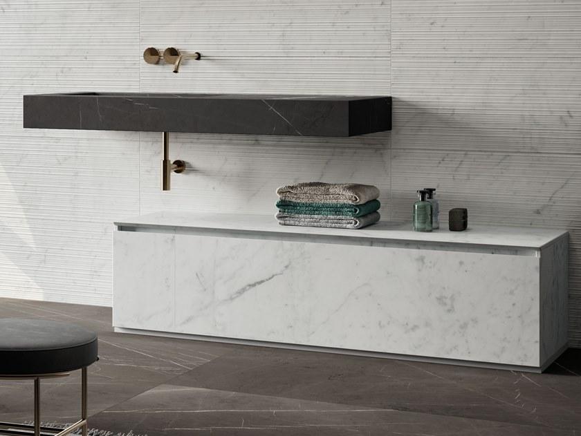 Italgraniti Напольный шкаф для ванной из керамогранита с ящиками Italgranitilive Dloft00001 - Вид №3