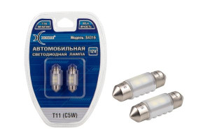 16659128 Автомобильная лампа S4316 12 В, Т11/C5W, 2 шт. 1009426 XENITE