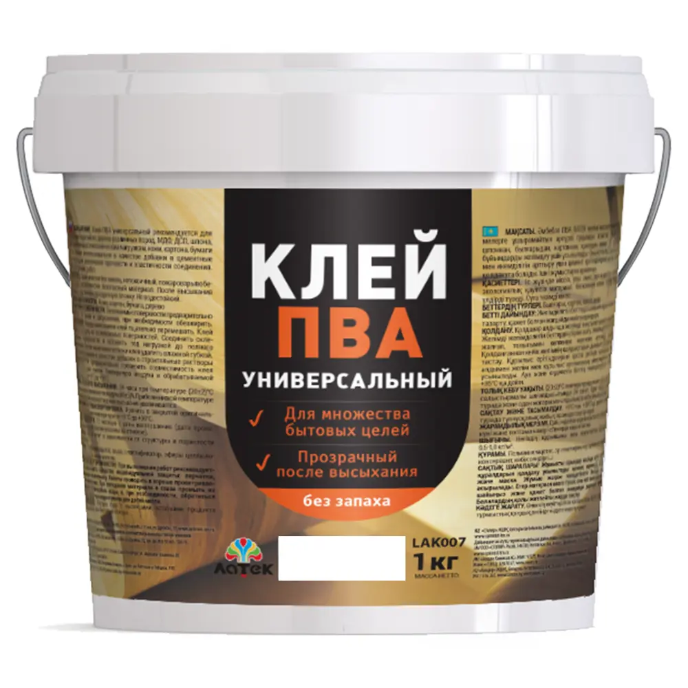 Клей ПВА ЛАТЕК для дерева и бумаги 1 кг 83182721 STLM-0039372