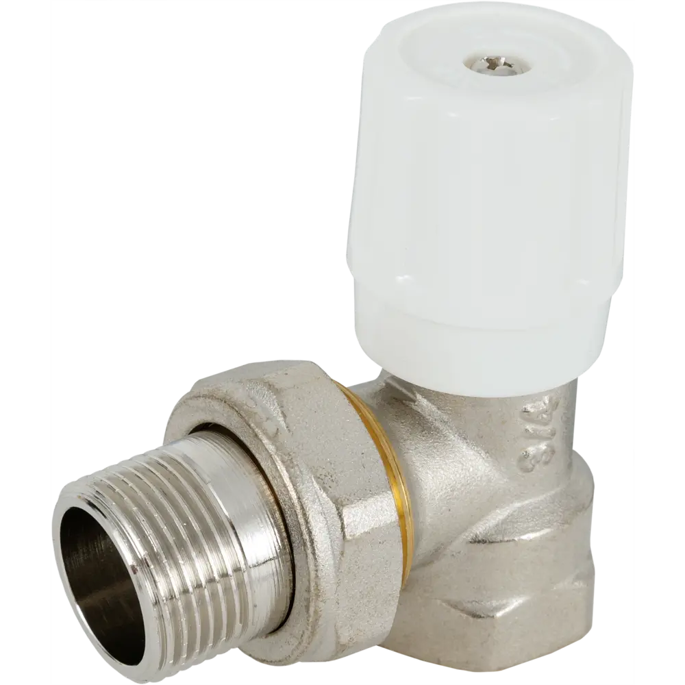 Вентиль для радиатора угловой Бизон 3/4" латунь STLM-2066662