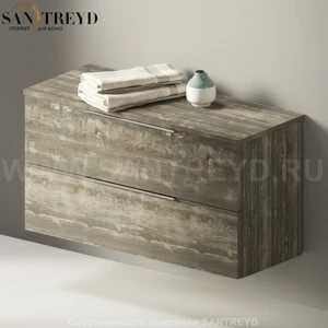 Flaminia BOX Настенная тумба 95 см с 2-мя ящиками BX432.WE