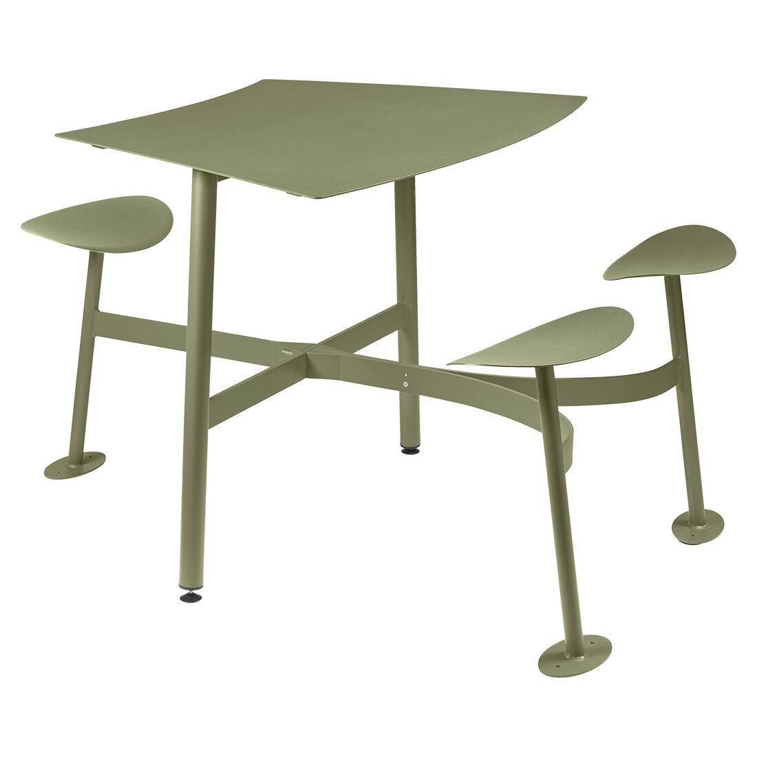 3-местный квадратный модульный стол со встроенными сиденьями Fermob Bolder ARCH-00089159 - Вид №21